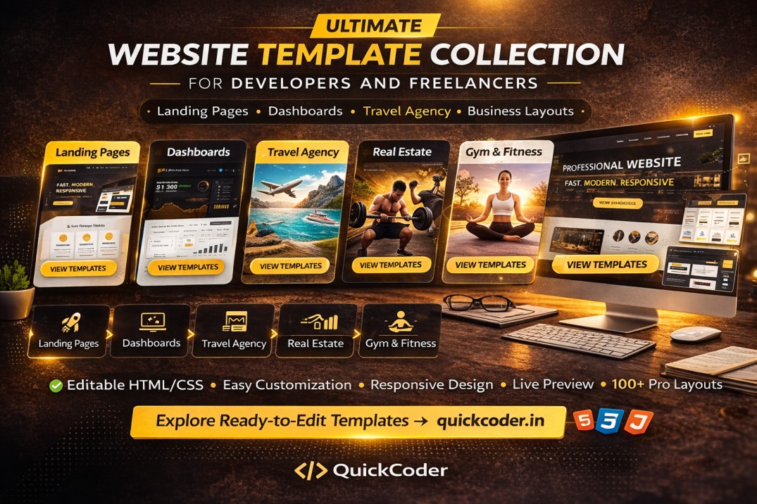 Ultimate Website Template Collection for Developers and Freelancers .