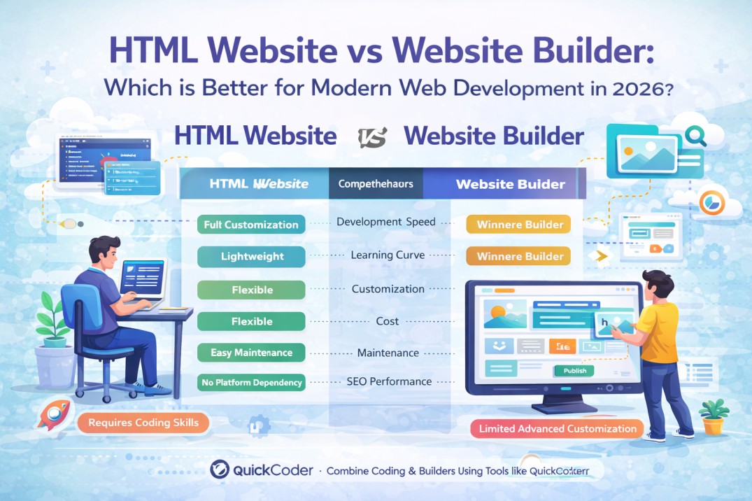 HTML Website vs Website Builder: Which is Better for Modern Web Development in 2026?