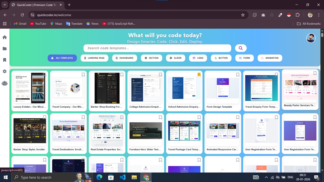 Why Template Libraries and Live Editors Matter in Modern Web Development | QuickCoder
