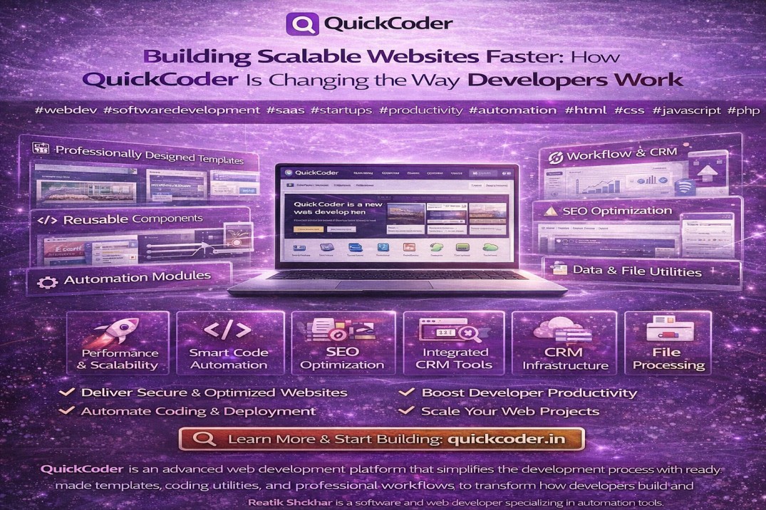 Building Scalable Websites Faster: How QuickCoder Is Changing the Way Developers Work