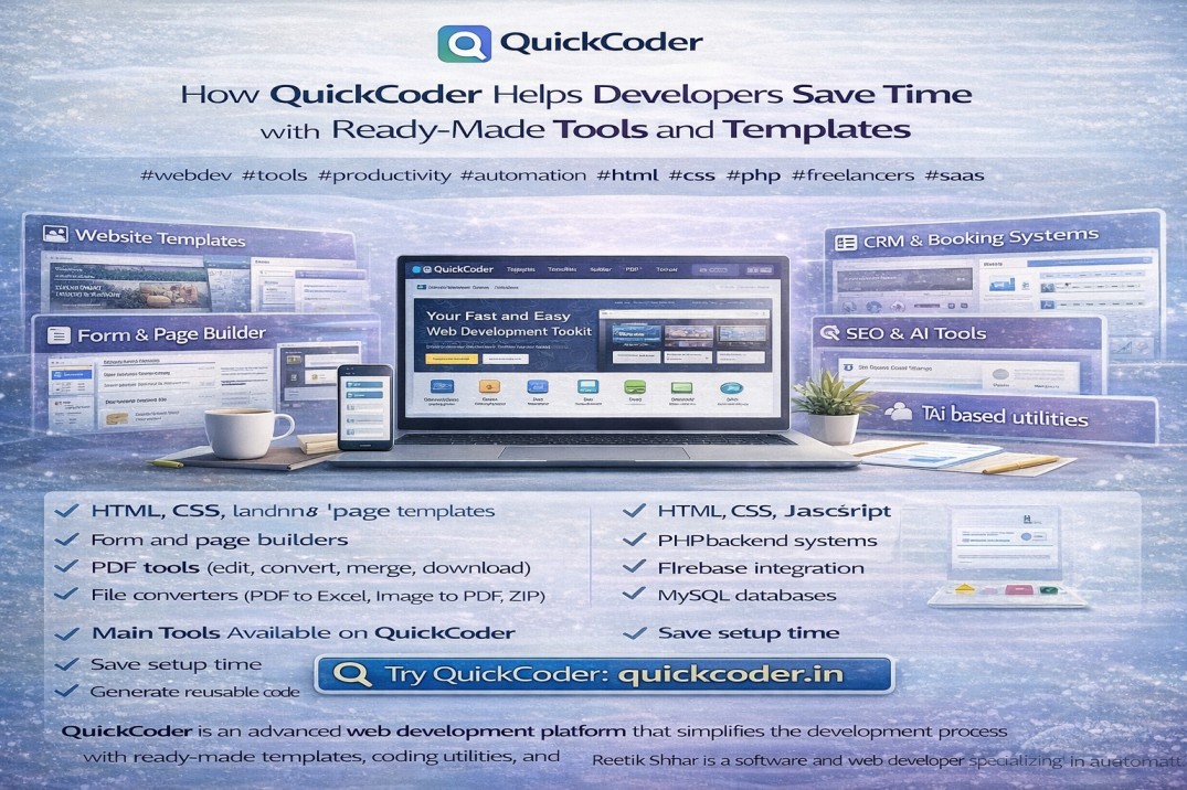 How QuickCoder Helps Developers Save Time with Ready-Made Tools and Templates
