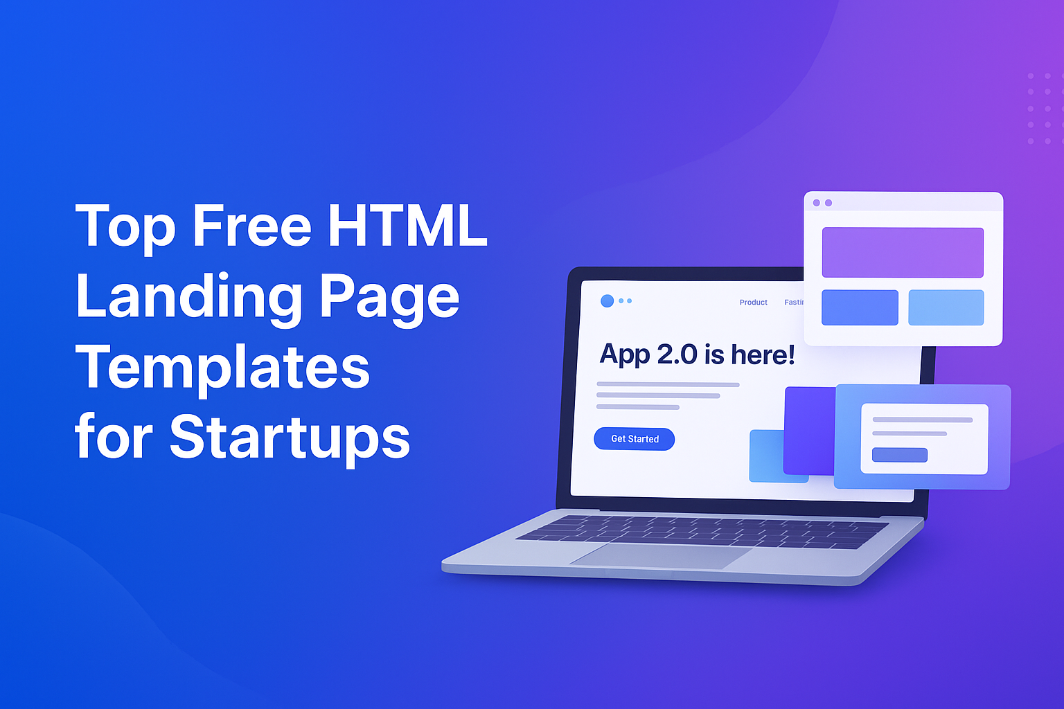 free HTML landing page templates for startups